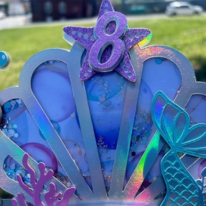 Mermaid Cake Topper, Under the Sea Birthday Decorations - Etsy