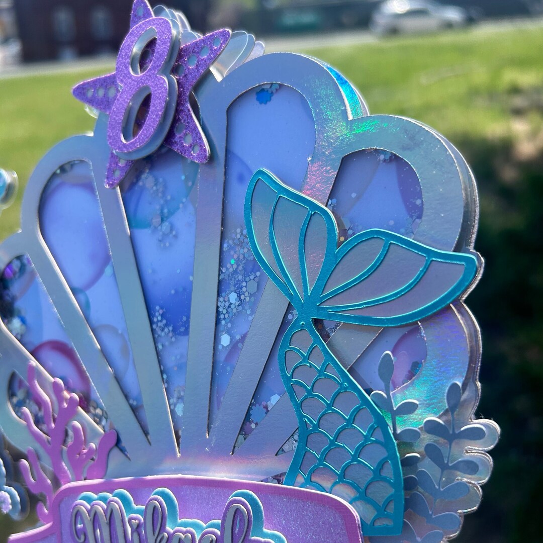 Mermaid Cake Topper, Under the Sea Birthday Decorations - Etsy