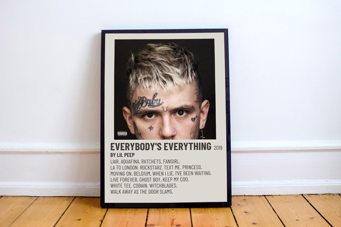 Lil Peep Everybodys Everything Album Cover Print Etsy