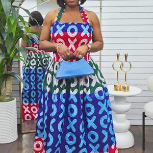 Ankara Elastic Gown - Etsy