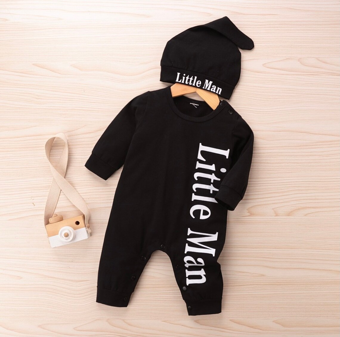 Baby boy black and white outfit set Etsy