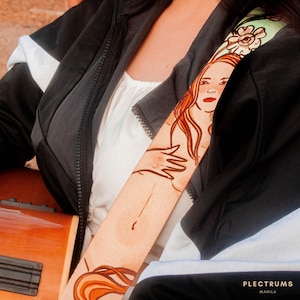 Birth of Venus Vintage Painting Art Guitar Strap, Flower Guitar Strap, Bass Guitar Strap, Acoustic Guitar Strap, Electric Guitar Accessory