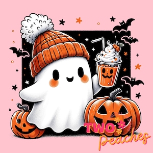 Lindo fantasma png, Halloween png, café png, bougie png, bougie fantasma, aquí para los abucheos, pegatina png, taza png, Tendencia png, vaina, dtf, png