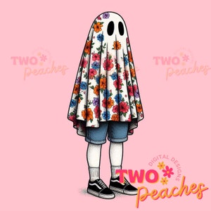 Fantasma floreale PNG: design autunnale alla moda (download digitale)