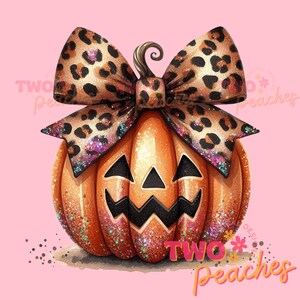 Leopard Coquette Bow Pumpkin Png, Sparkly Pumpkin Png, Fall Shirt Design, Fall Sublimation, Pumpkin Patch Png, Thanksgiving Png, Fall Png