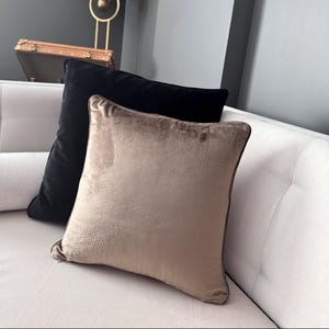 Handmade Pillow Cover | Decorative Pillow Cover Set | Pillow With Piping | Velvet Cushion Cover | Velvet Pillowcases | Velvet Throw Pillow
