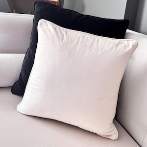 Handmade Pillow Cover | Decorative Pillow Cover Set | Pillow With Piping | Velvet Cushion Cover | Velvet Pillowcases | Piping Pillow Cover