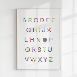 Set of 3 ABC Star Wars Posters - Star Wars Lightsaber ABC - Star Wars Digital Download - Nursery Star Wars Art