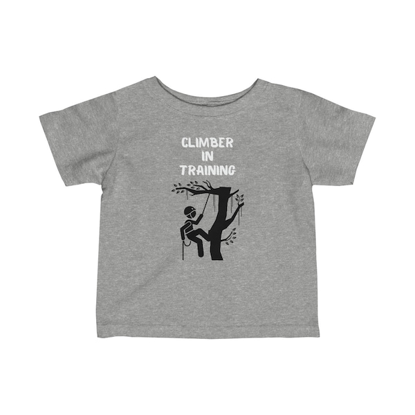 Climber in Training infant shirt | arborist logger baby gift