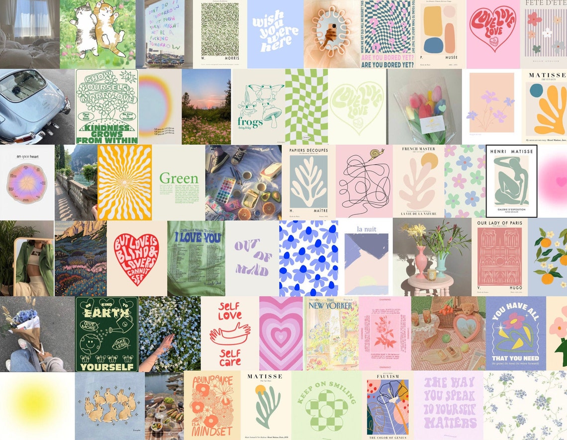 Danish Pastel Collage Kit Photo Collage Danish Pastel Etsy