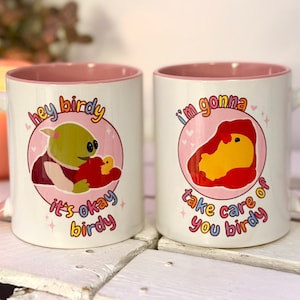 Nanalan It's Okay Birdy Mug, Nanalan Hey Birdy Mug, Mona Mug, Nanalan Meme Mugs