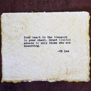 Tesoro, citazione originale, poesia per macchina da scrivere, decorazione poetica, citazione da scrivere, poesia originale, carta vintage, regalo di poesia, poesia ispiratrice