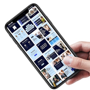 32+ Navy Blue and Baby Blue LinkedIn Square Post Designs (Canva Template Set) LinkedIn Posts, Canva LinkedIn, LinkedIn Share, LinkedIn Cover