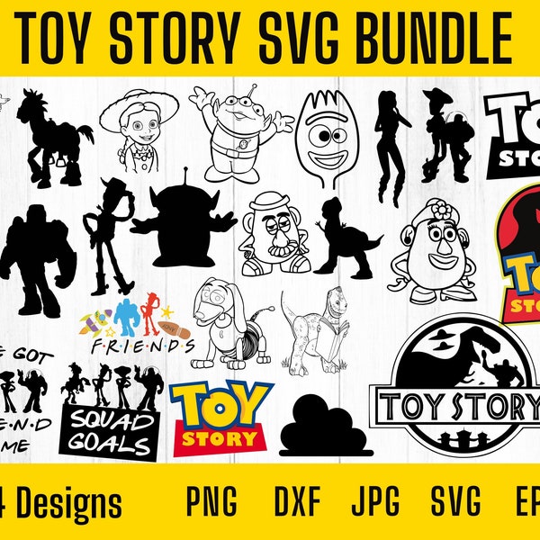 24 Toy Story Svg, Toy Story Svg Bundle With Fonts, Toy Story Png, Toy Story Birthday, Toy Story Shirt, Toy Story Banner, Toy Story Clipart