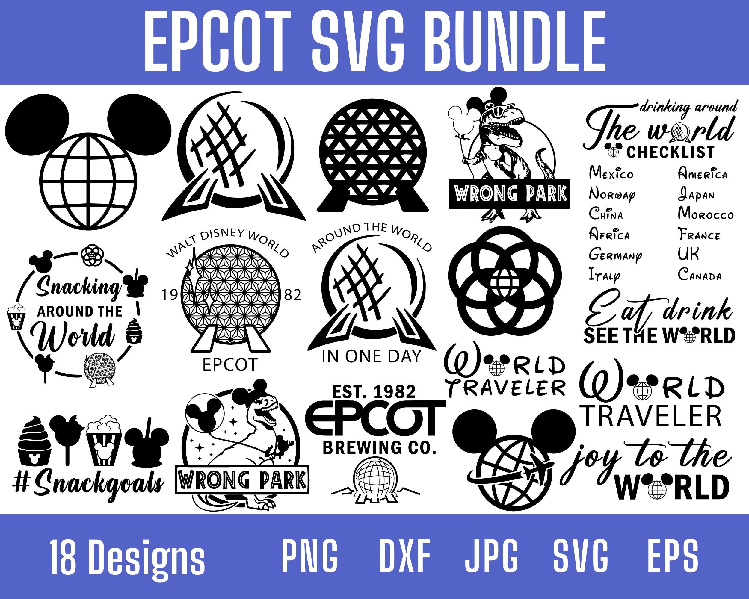 Epcot Svg World Traveler Svg Family Vacation Svg Epcot - Etsy UK