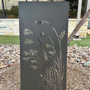 Privacy Panel, Decorative Panel, Privacy Screen, Yard Art, Collection 56, Grasses