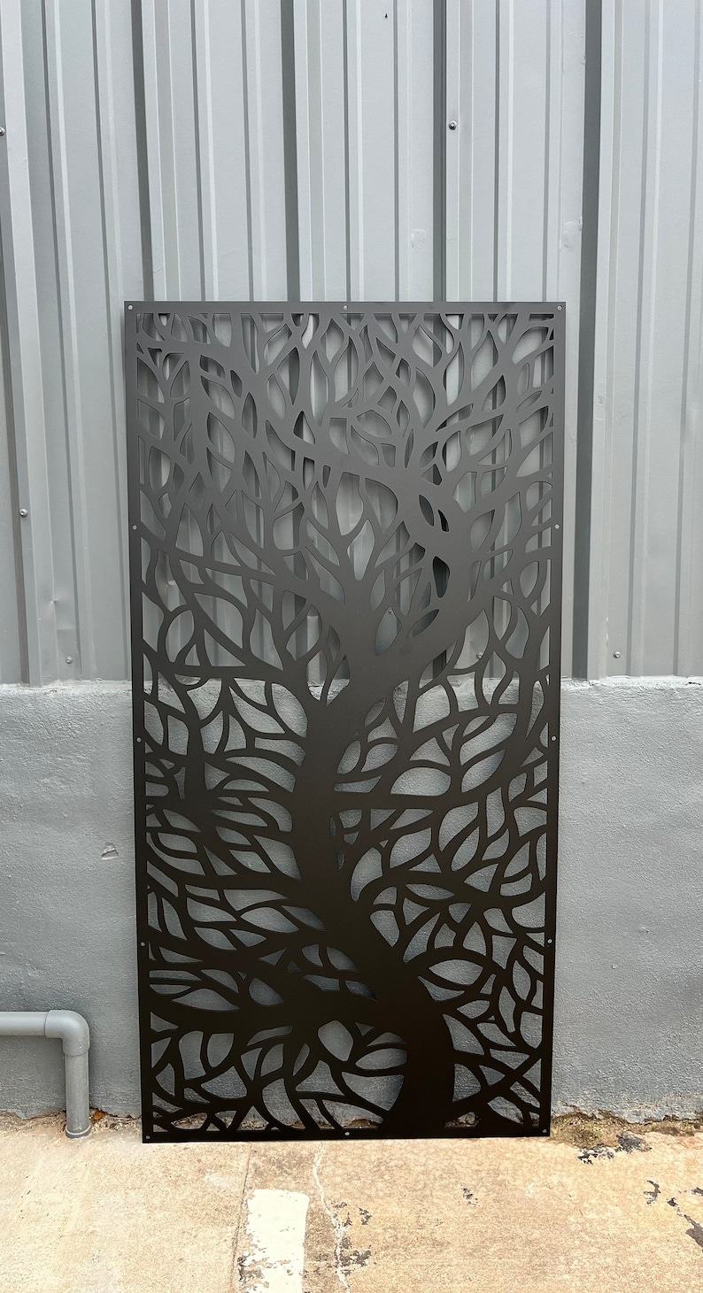 Privacy Panel, Decorative Panel, Privacy Screen, Yard Art, Tree Panel ...