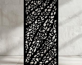 Privacy Panel, Decorative Panel, Privacy Screen, Yard Art, Garden Decor, Leaf Skeleton, 11-204