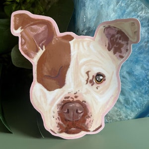 Custom Pet Portrait Sticker | dog stickers, cat stickers, personalized pet stickers, vinyl stickers