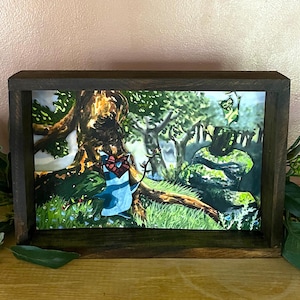 You Found Me diorama print | limited edition, korok, zelda, tears of the kingdom, wall art