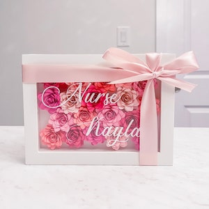 Mixed Flower Frame | Shadow Box Christmas Gift