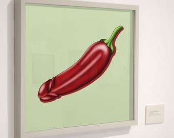 Red Chillies Porn Hot - Penis Poster - Etsy