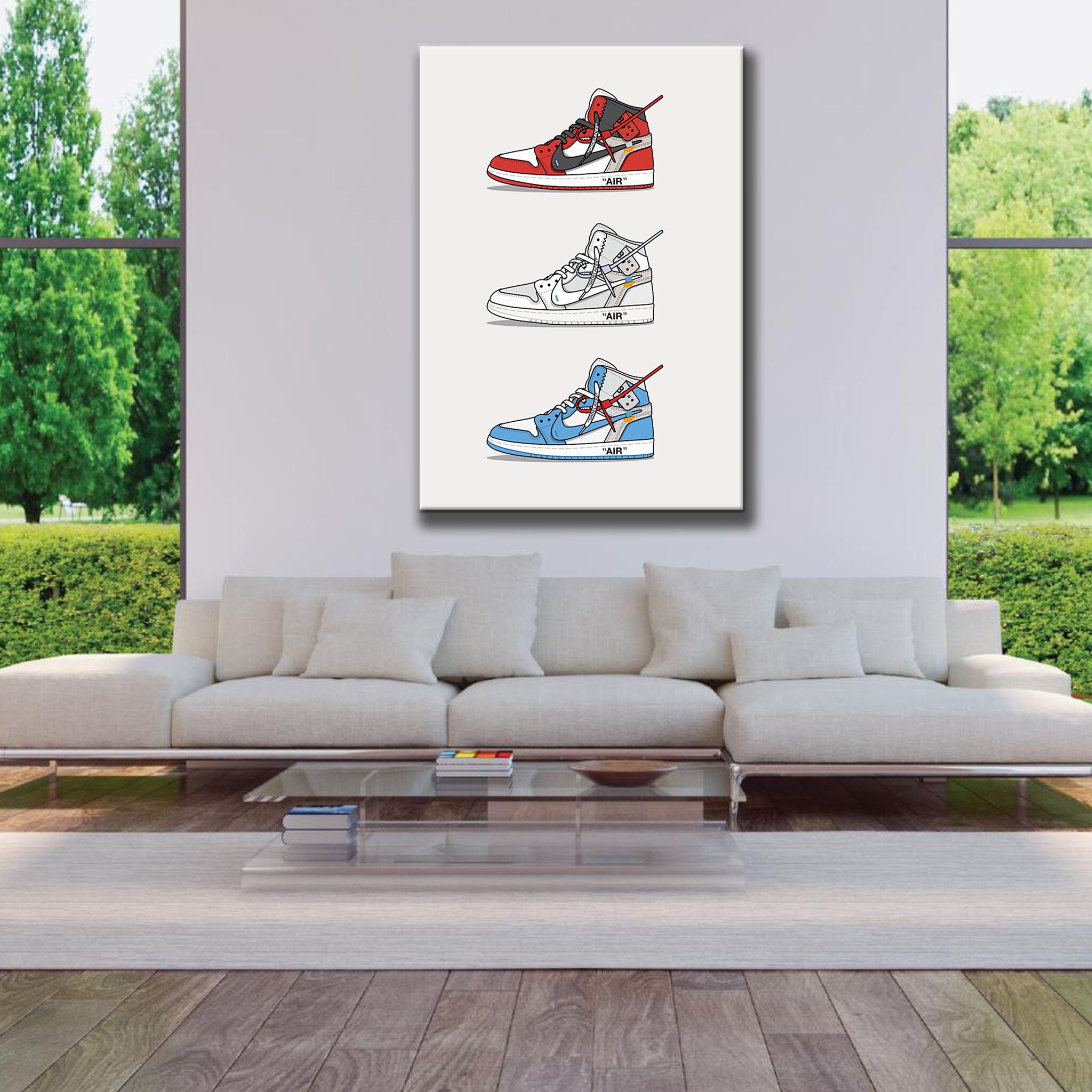 Jordan 1's off White Trio Canvas Art Hypebeast Wall - Etsy