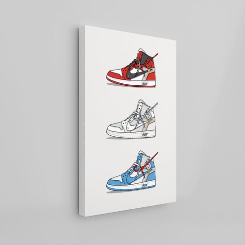 AJ1 Hypebeast Canvas Wall Art Hypebeast Canvas Hype Art Etsy