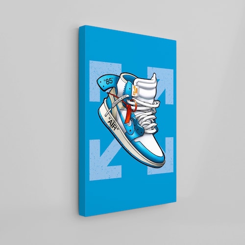 AJ1 Hypebeast Canvas Wall Art Hypebeast Canvas Hype Art Etsy