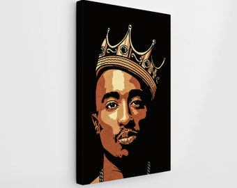 Wall Sticker Tupac Rapper Face Portrait Music Mural Decal Vinyl Art Decor ZX619 