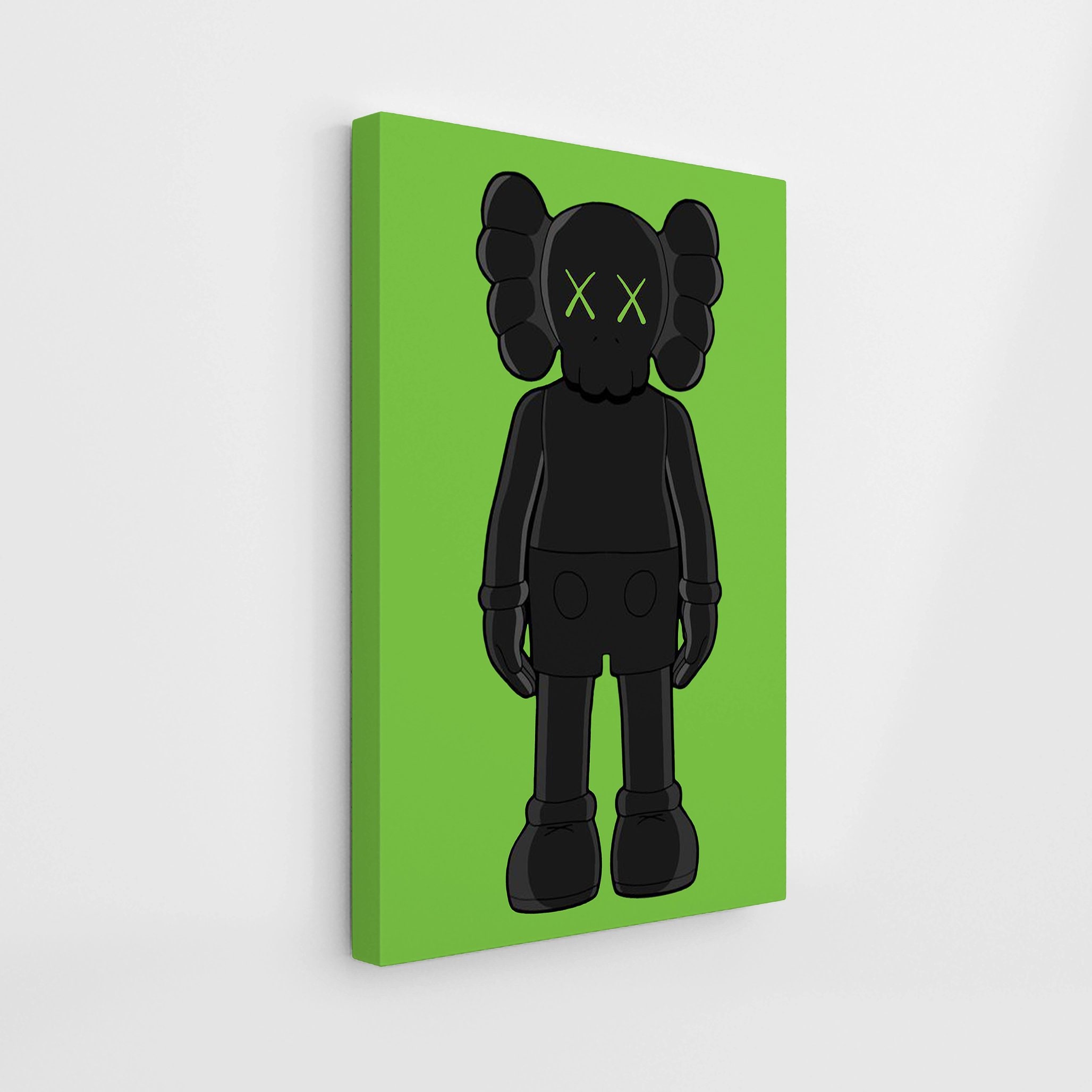 Kaws Green Hype Art Hypebeast Gift Kaws Canvas Hype Art Etsy
