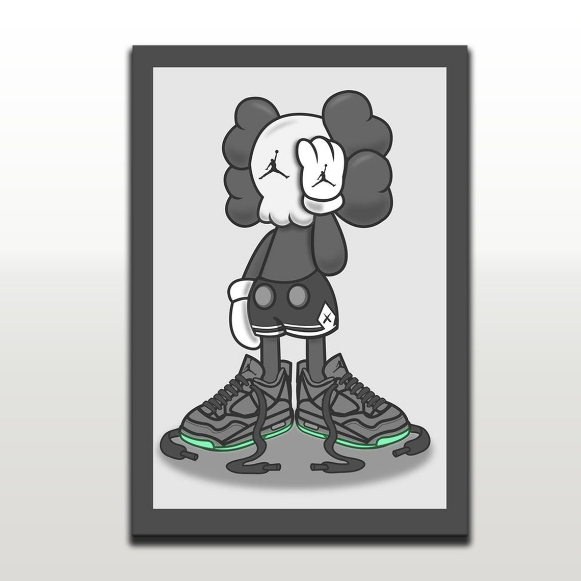 Hypebeast Wall Decor AJ4 Canvas High Quality Hype Canvas Etsy