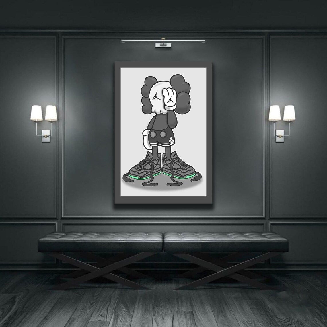 Hypebeast Wall Decor AJ4 Canvas High Quality Hype Canvas Etsy