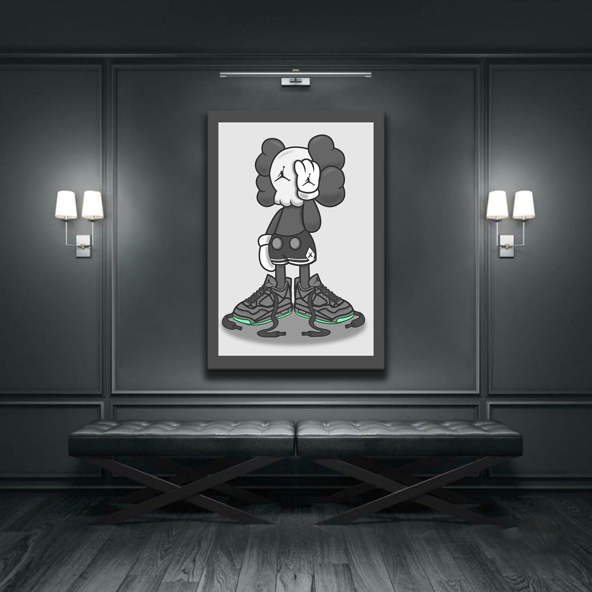 Hypebeast Wall Decor AJ4 Canvas High Quality Hype Canvas Etsy