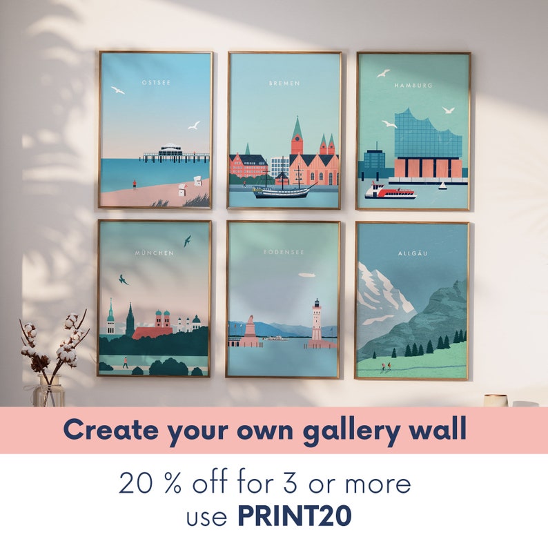 Bremen Poster, Germany Print, Travel Poster Print, City Poster image 8