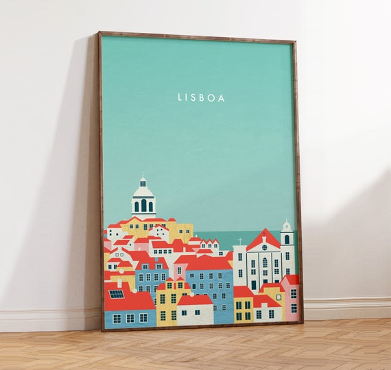 Lissabon Poster, Lissabon Bild, Portugal Poster, Portugal Geschenk, Lissabon Souvenir