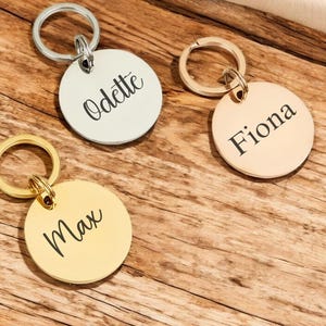 Étiquette d’identification de chien, étiquette de nom de chien gravée personnalisée, logo personnalisé d’étiquette de chien de qualité, étiquette de chien en argent avec nom, numéros de téléphone pour chiens, étiquette de chien en os