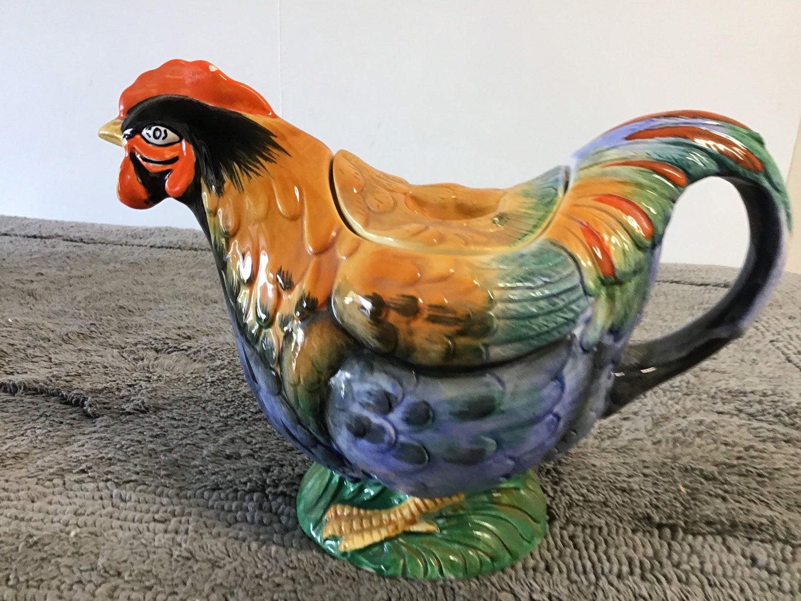 The Haldon Group Vintage Rooster Ceramic Teapot 1981 Etsy