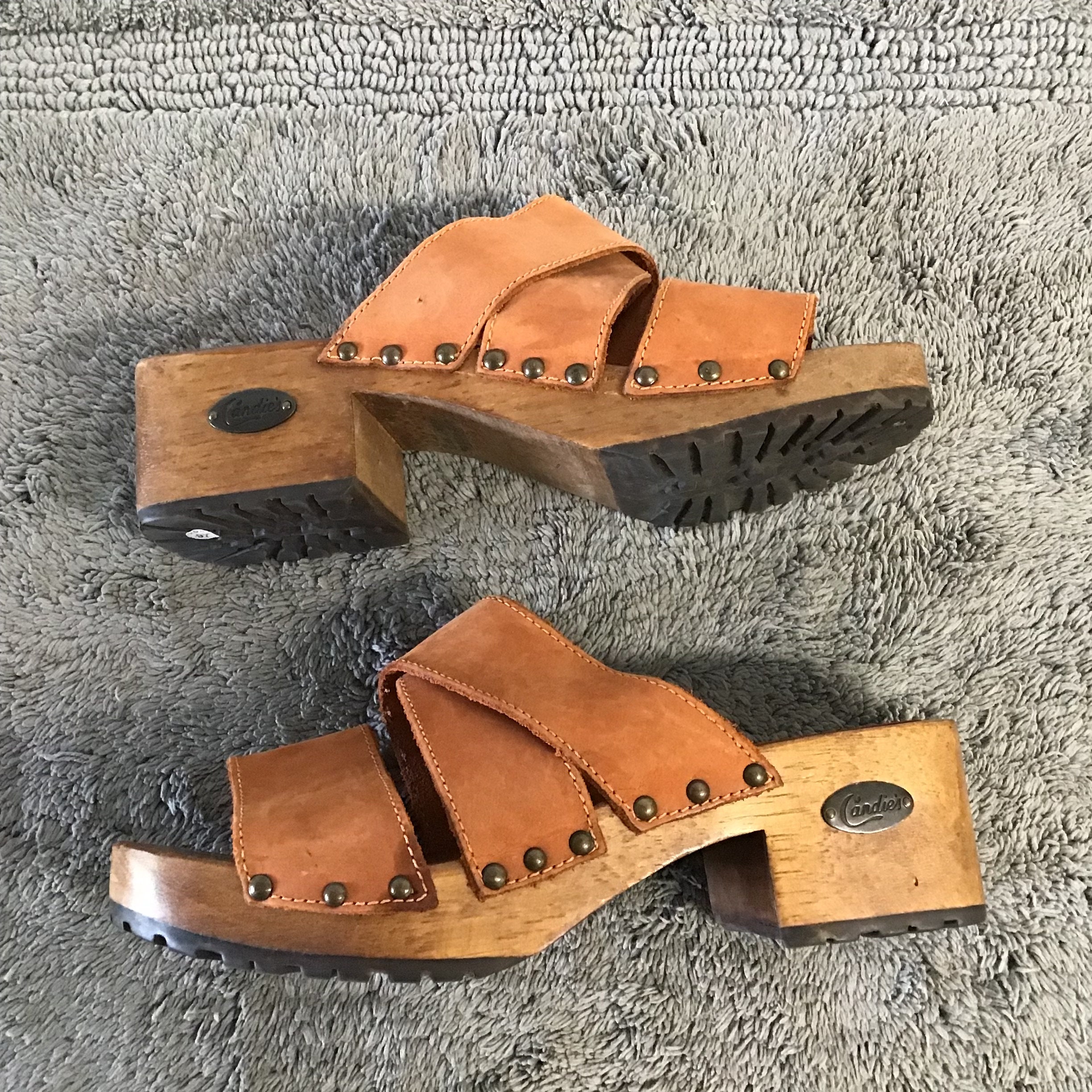 Candies wooden cheap heels