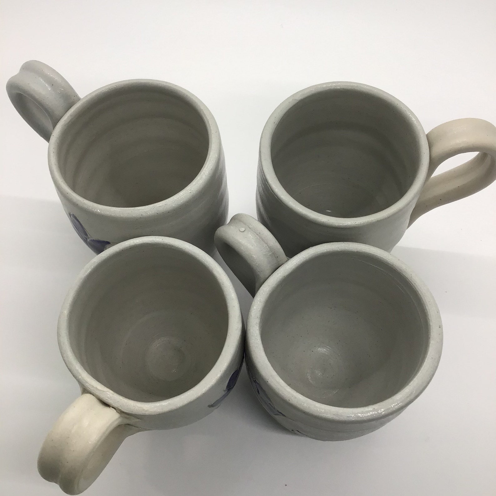 Williamsburg Pottery Lot of 4 Salt Glazed Coffee Cups 3.5 Etsy