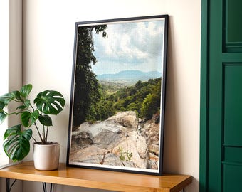 Waterfall Jigsaw Puzzle with Tin Case | Nature Landscape Photo Puzzle