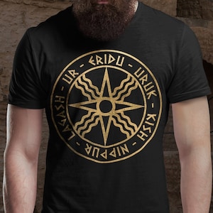 Sumer Ancient Mesopotamian Cities God Utu Symbol T-Shirt