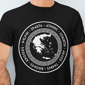 Stadtstaaten des antiken Griechenlands - Altgriechisches Polis - Altgriechisches Städte T-Shirt