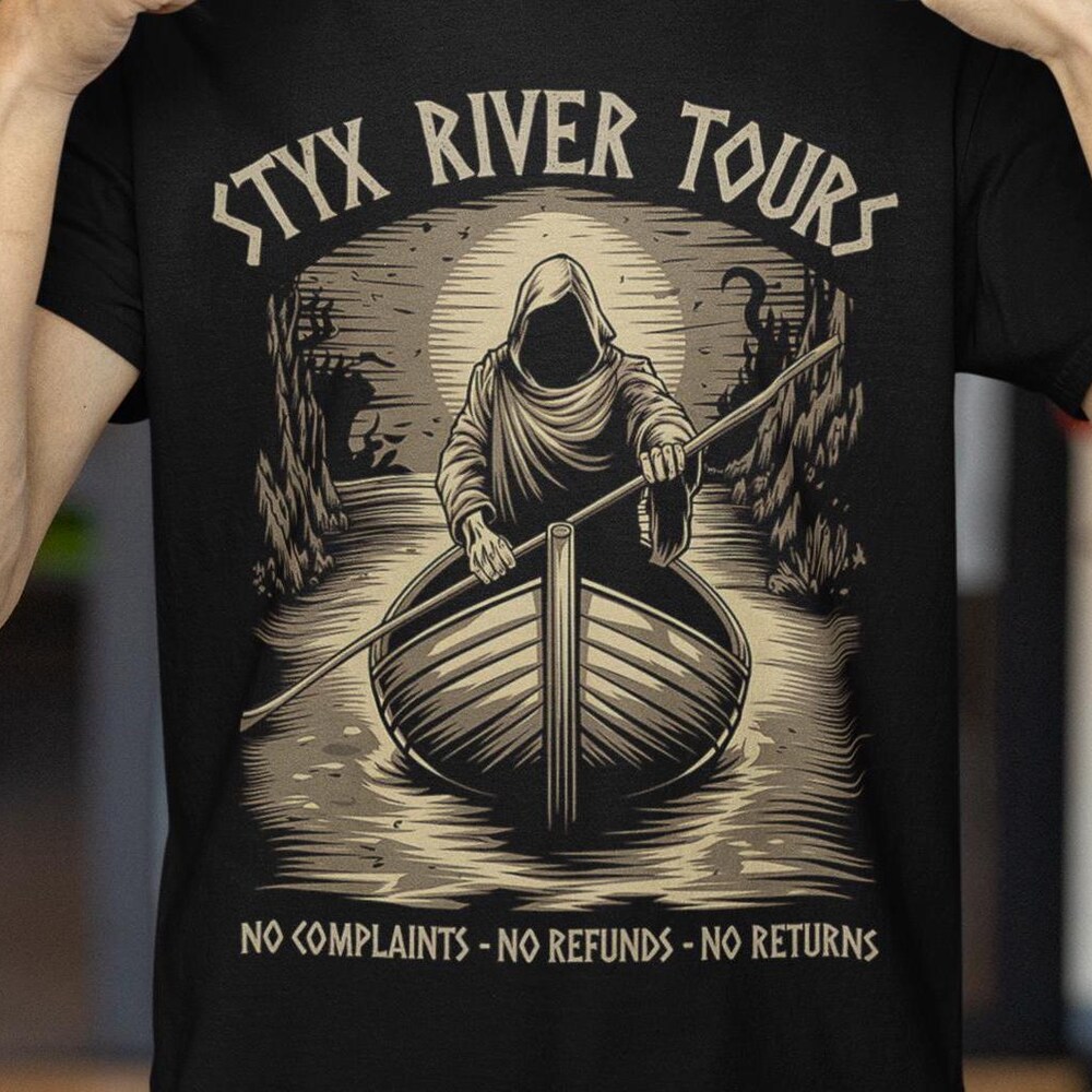 Styx River Tours - Funny Greek Mythology T-Shirt