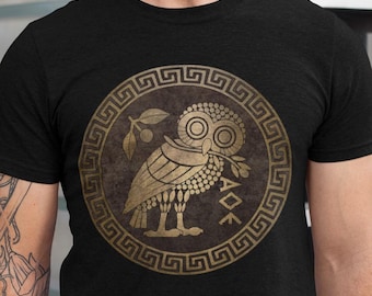 Athenian Owl Symbol of Athena and Athens T-shirt Canada