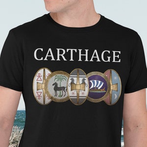 Carthage - Ancient Punic and Carthaginian Shields - Carthaginian Army T-Shirt