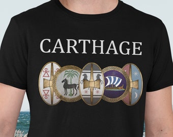 Carthage - Ancient Punic and Carthaginian Shields - Carthaginian Army T-Shirt