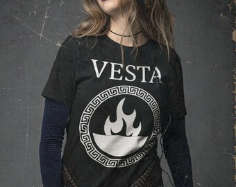 Vesta Roman Goddess of Hearth and Home Symbol T-shirt