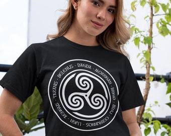 Ancient Celtic Gods and Goddesses Triskelion Symbol T-Shirt