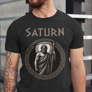 Saturn Roman God of Agriculture, Wealth and Time - Ancient Roman Mythology - Roman God T-shirt